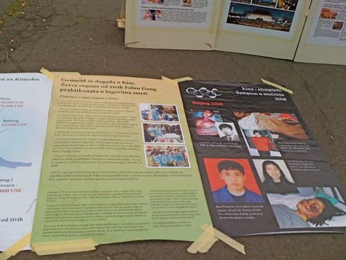 Plakati prikazuju strahote progona Falun Gonga u Kini