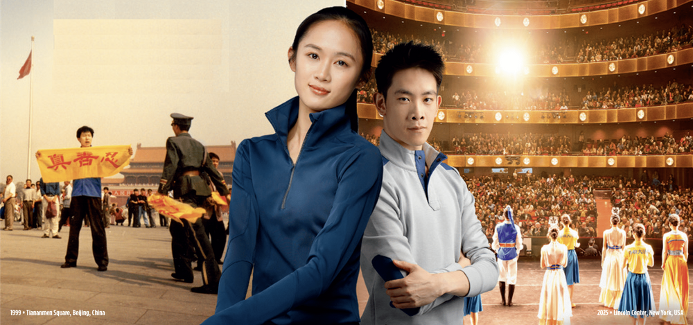 Erste Tänzerin Angelia Wang und Erster Tänzer Piotr Huang aus einem kürzlich erschienenen Shen Yun-Editorial: „Shen Yun zeigt eine Kultur, die Peking auslöschen will, einen Geist, den sie nicht töten können. Wir befinden uns im Krieg – mit Schönheit und Wahrheit als unseren Waffen. Jede ausverkaufte Show ist ein gewonnener Kampf.“